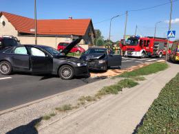 73-letnia kobieta wymusiła pierwszeństwo na drodze i spowodowała kolizję
