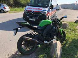 Kierowca motocykla ranny w zdarzeniu drogowym na terenie Opola