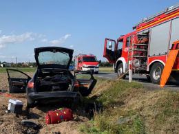 Wjechał w przepust wodny - miał blisko 3 promile
