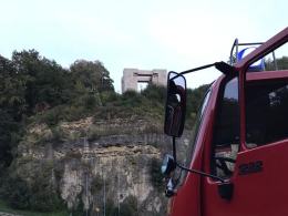 Strażacy interweniowali na amfiteatrze na Górze św. Anny. Uratowano psa