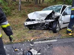 Wypadek na DW 463 Krasiejów - Kolonowskie