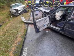 Wypadek na DW 463 Krasiejów - Kolonowskie