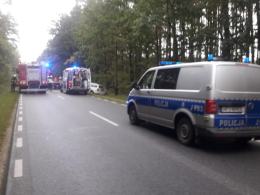 Wypadek na DW 463 Krasiejów - Kolonowskie