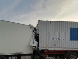4 samochody ciężarowe zderzyły się na A4 w powiecie strzeleckim