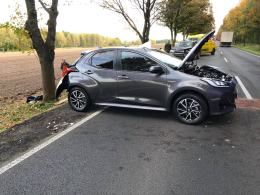 Zderzenie 3 samochodów na trasie Borkowice - Skarbiszów