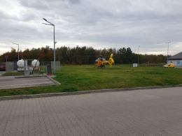 Rowerzysta wjechał prosto pod samochód ciężarowy. Lądował śmigłowiec LPR