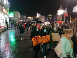Ogólnopolski Strajk Kobiet w centrum Opola. "To przedsmak środy"