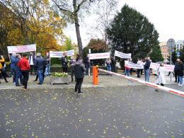 Protest branży gastronomicznej. "Czarna polewka dla rządu RP'.