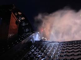 Nocna akcja straży w Zdzieszowicach. Płonął dom jednorodzinny