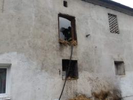 Pożar budynku gospodarczego w Iławie