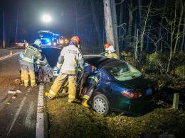 Zderzenie lexusa z oplem w powiecie kluczborskim