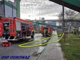 Pożar na terenie zakładów Górażdże Cement S. A