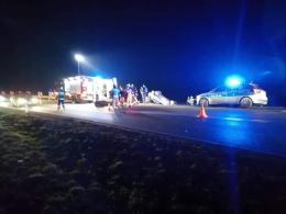 Jedna osoba ranna po dachowaniu w Buszycach
