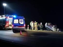 Jedna osoba ranna po dachowaniu w Buszycach