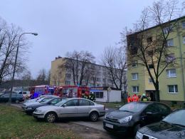 Groźny pożar w Kędzierzynie Koźlu, spłonęło mieszkanie