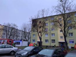 Groźny pożar w Kędzierzynie Koźlu, spłonęło mieszkanie