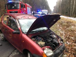 Dachowanie seicento w powiecie strzeleckim. Kierowca pijany