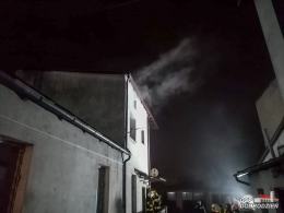 Pożar mieszkania w Dobrodzieniu.