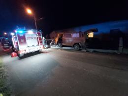 Kierujący Volkswagenem wjechał w ogrodzenie. Mężczyzna był pijany