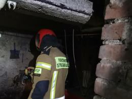 Strażacy gasili piwnicę w gminie Baborów