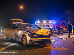 Zderzenie pojazdów w powiecie kluczborskim