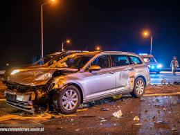 Zderzenie pojazdów w powiecie kluczborskim