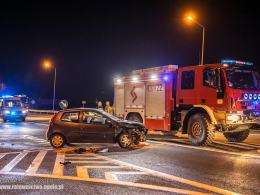 Zderzenie pojazdów w powiecie kluczborskim