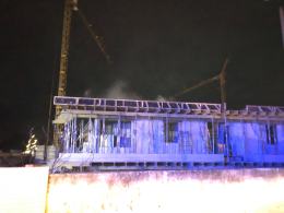 Ogień na budowie osiedla w Opolu