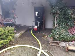 Pożar kotłowni w Tarnowie Opolskim