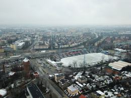 Kolejny miesiąc budowy Parku Sportu. Teren wokół nabiera barw