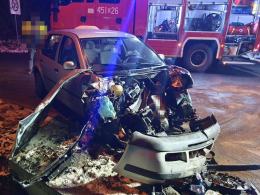 Zderzenie pojazdów w Namysłowie. Sprawca wydmuchał 1,5 promila