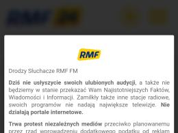 Ogólnopolski protest mediów. "Nie mamy wyboru"