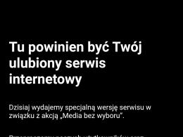 Ogólnopolski protest mediów. "Nie mamy wyboru"