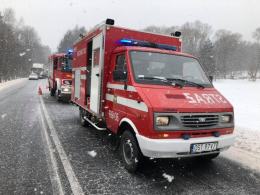Zderzenie na DW 901 w Zawadzkiem. Jedna osoba w szpitalu