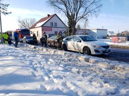 Trzy samochody osobowe zderzyły się na ulicy Częstochowskiej w Opolu