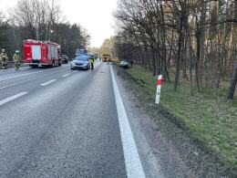 Zderzenie pojazdów w Dąbrowie pod Opolem. Lądował śmigłowiec LPR