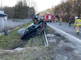Zderzenie pojazdów w Dąbrowie pod Opolem. Lądował śmigłowiec LPR