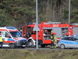 Kolizja na obwodnicy miasta. 59-latka zajechała drogę, "myślała że zdąży"