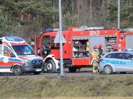 Kolizja na obwodnicy miasta. 59-latka zajechała drogę, "myślała że zdąży"