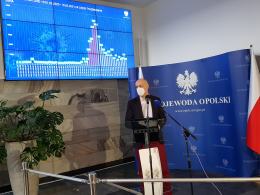 Wojewoda Adrian Czubak o sytuacji epidemicznej w regionie i... "kontroli widmo"