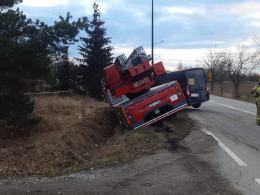 Zderzenie wozu strażackiego i busa w Nysie