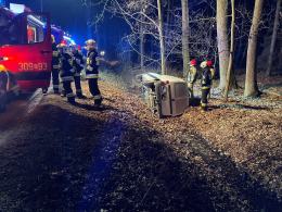 Twierdził, że na drogę wybiegły dwie sarny. Jechał pod wpływem alkoholu