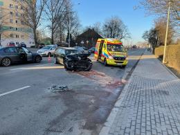 Zderzenie pojazdów na Niemodlińskiej w Opolu