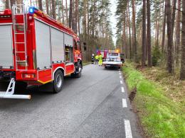Kierowca Audi uderzył w drzewo i uciekł z miejsca wypadku