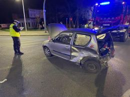 Nocny wypadek na Zaodrzu. Nie działa sygnalizacja świetlna na dużym skrzyżowaniu