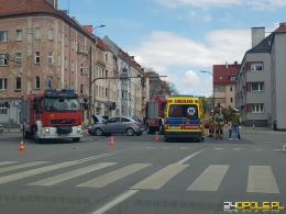 Zderzenie samochodów na skrzyżowaniu w Opolu