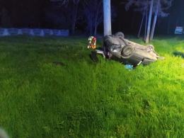 Dachowanie w powiecie kluczborskim. Poszkodowany pijany