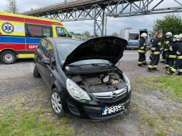 Zderzenie pojazdów w Zimnicach Małych, poszkodowane dwie osoby