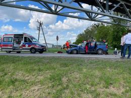 Wypadek w Zimnicach pod taśmociągiem. Ranna kobieta w ciąży