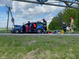 Wypadek w Zimnicach pod taśmociągiem. Ranna kobieta w ciąży